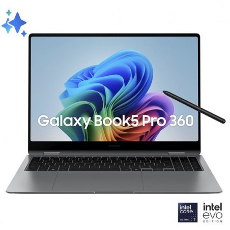 SAMSUNG NOTEBOOK GALAXY BOOK5 PRO360 16 ULTRA7 256V 16GB/512GB W11P NP964QHA-KG1IT